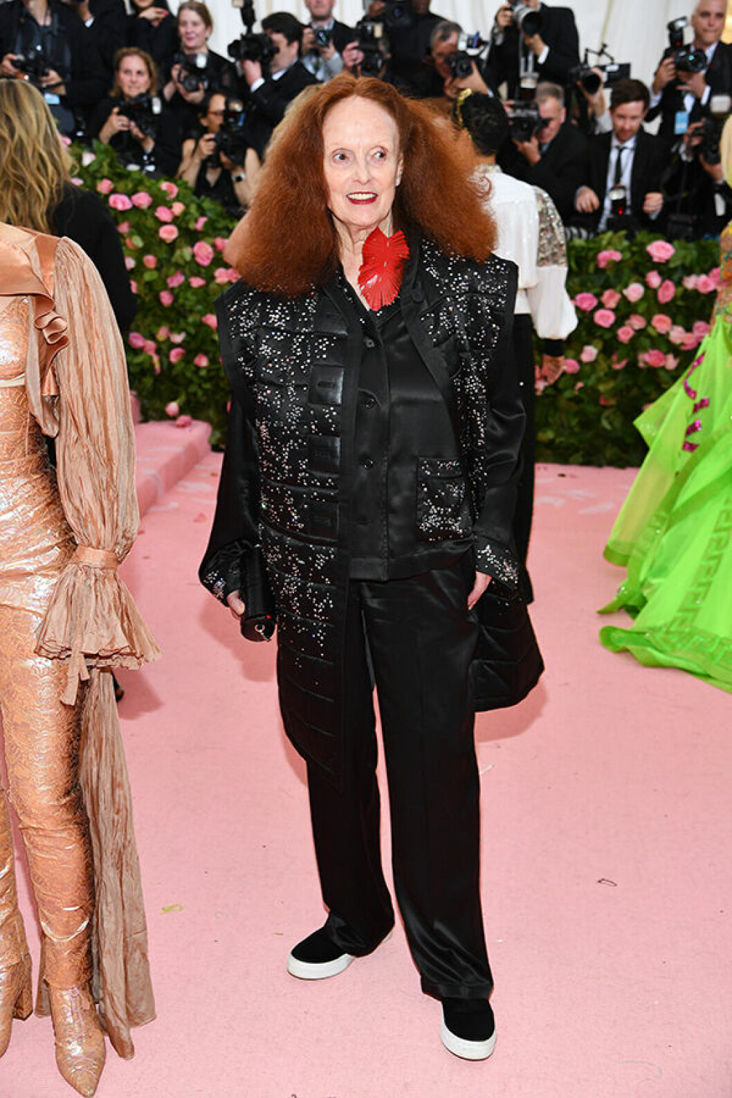 NEW YORK, NEW YORK &#8211; MAY 06: Grace Coddington attends The 2019 Met Gala Celebrating Camp: Notes on Fashion at Metropolitan Museum of Art on May 06, 2019 in New York City. (Photo by Dimitrios Kambouris/Getty Images for The Met Museum/Vogue)